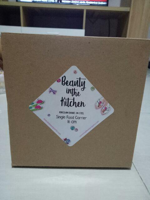 Rantang, Single Food Container Enamel Chefina D16cm, Beauty In The Kitchen