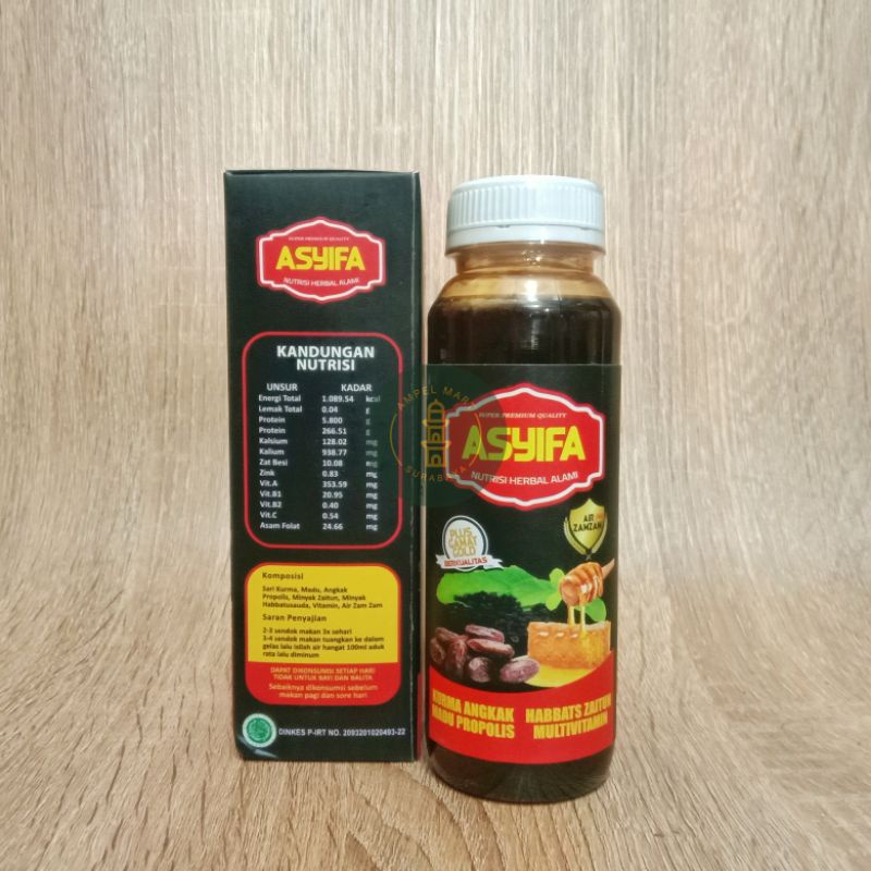 ASYIFA Sari Kurma Stamina Sari Kurma Asyifa Plus Gamat Gold, Air Zamzam, Kurma Angkak 8 in 1 350gr Original