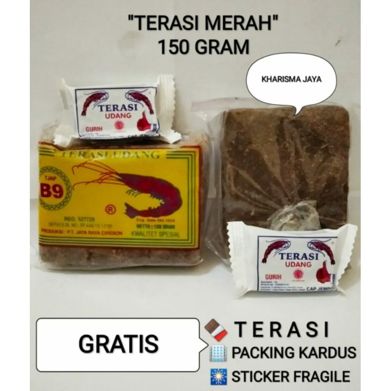 @150 gr Terasi Merah cjap B9 Khas Cirebon
