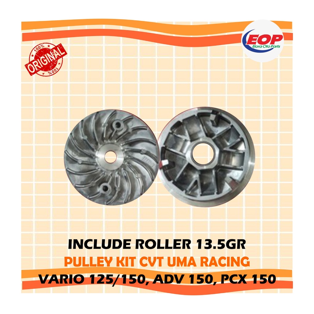 PULLEY KIT CVT UMA RACING VARIO 125/150 - ADV 150- PCX 150