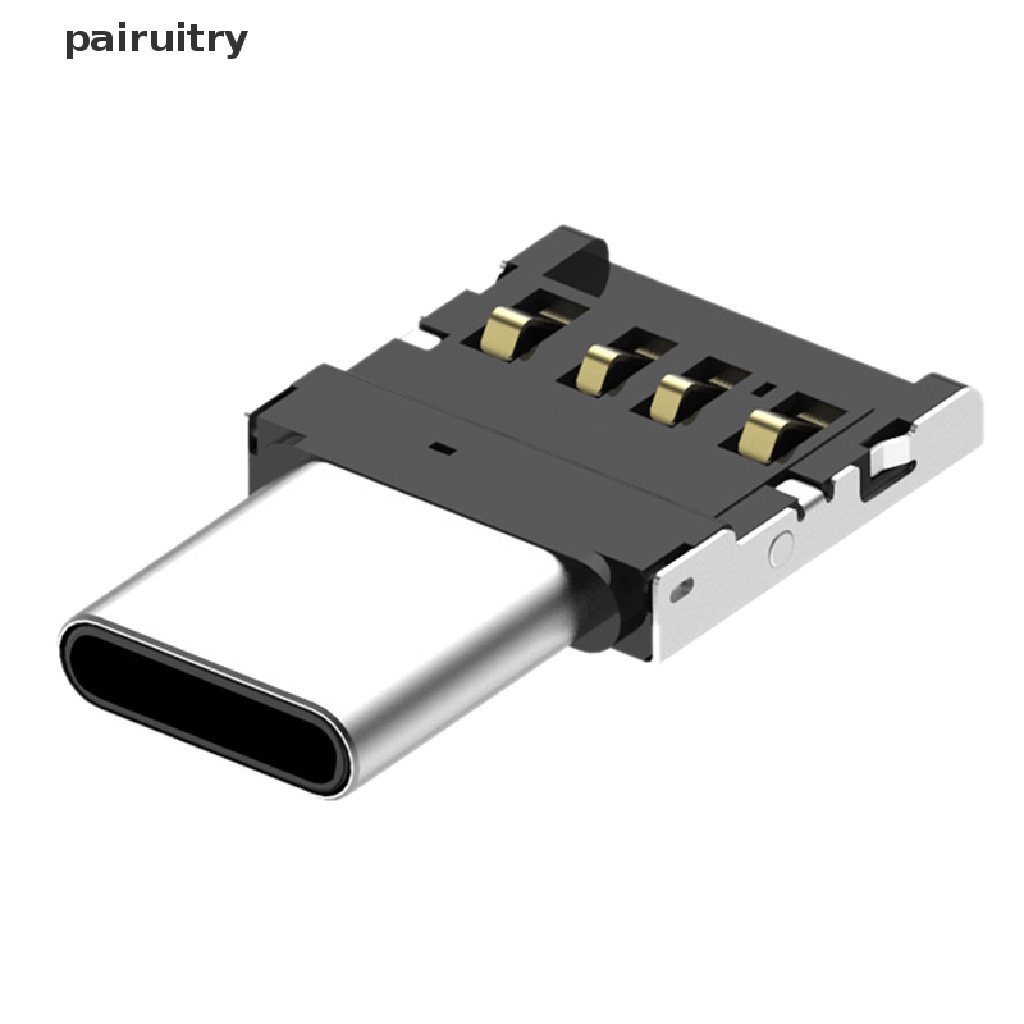 Prt Adapter Konverter OTG USB-C 3.1 Tipe C Male Ke USB Female Untuk U Disk PRT