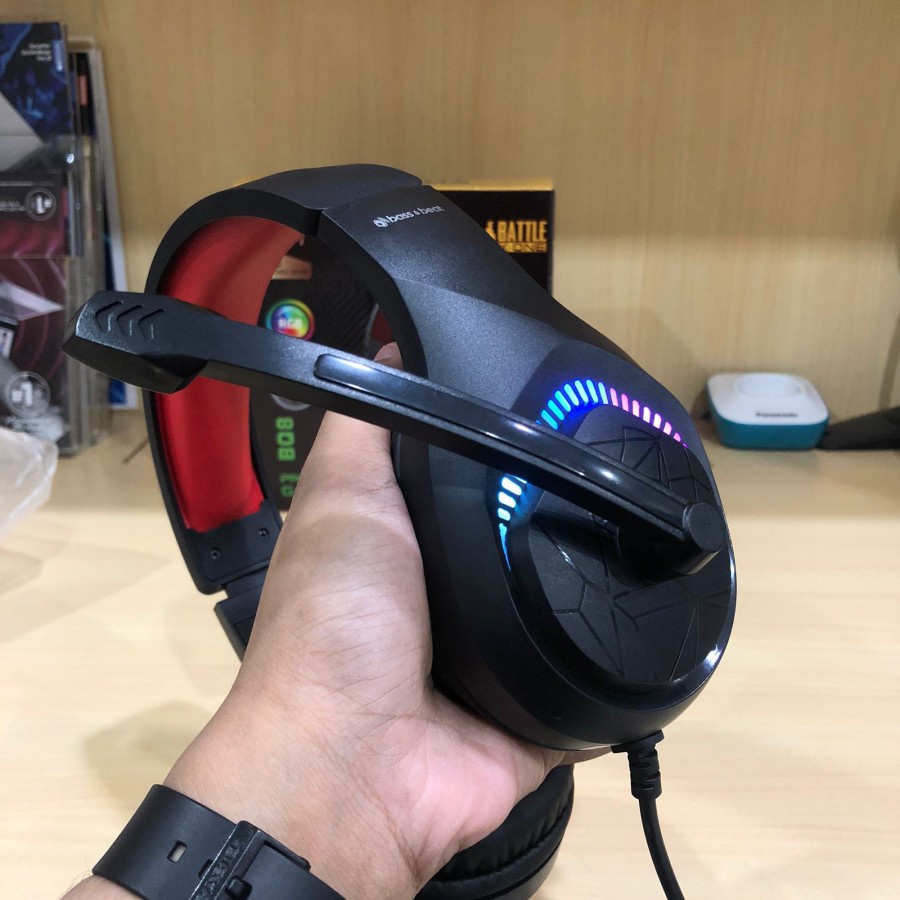 Murah Baru BATTLE X-ONE BQ8 RGB HD STEREO SOUND PROFESIONAL GAMING HEADPHONES - GARANSI 1 TAHUN