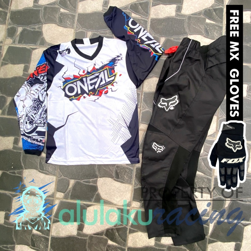 Jersey &amp; Celana MX Trail Motocross - Paket Bundling ONCT0901-F41