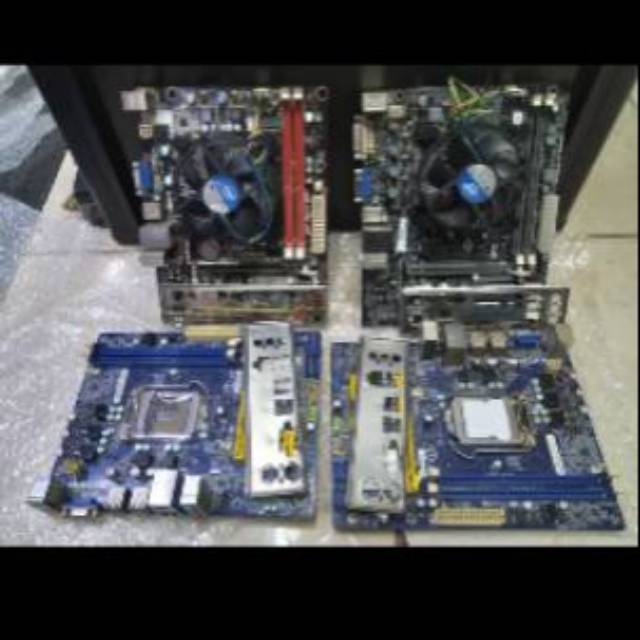 Paket mainbord lga 1155 h61 ddr3 prosesor core I7 2600 Dan fan