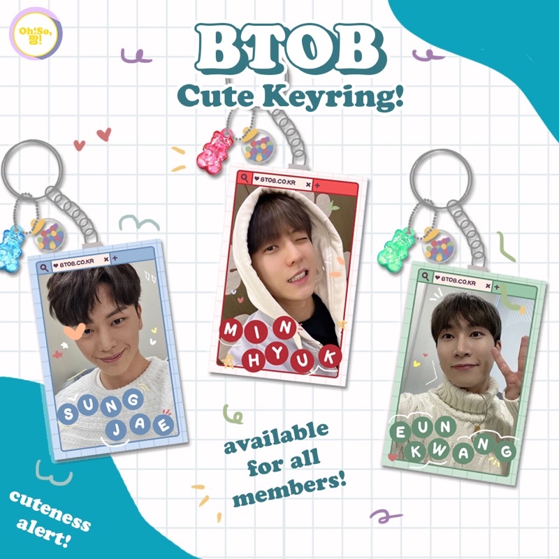 BTOB KEYRING KEYCHAIN GANTUNGAN KUNCI MELODY