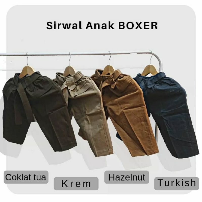 Sirwal Anak Model Boxer celana panjang anak Sirwal Boxer Anak celana anak laki-laki celana cingkrang anak cowok