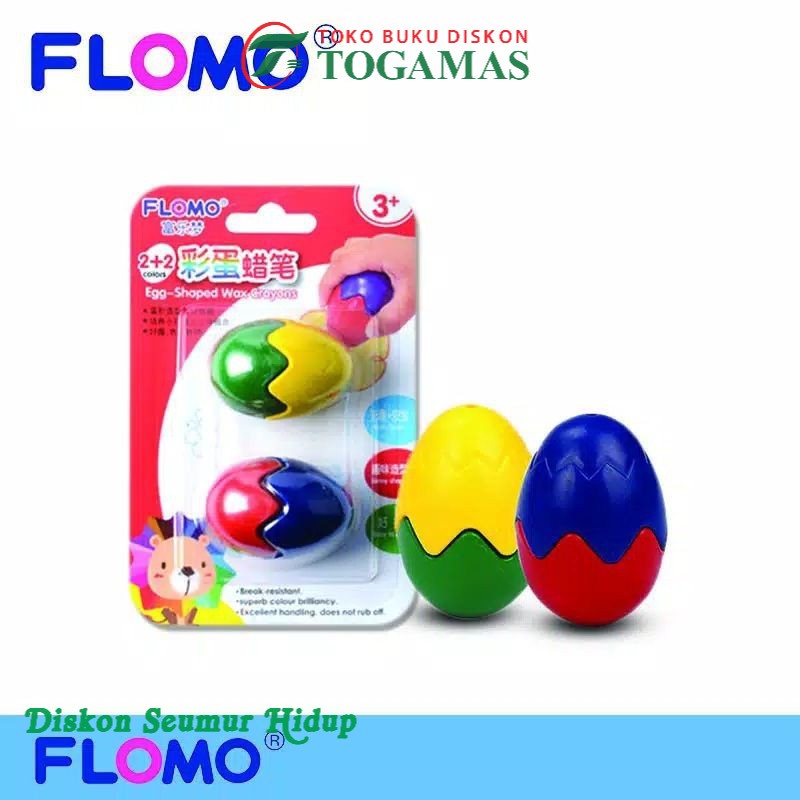 

FLOMO CRAYON EGG SHAPE - KIDS FUN
