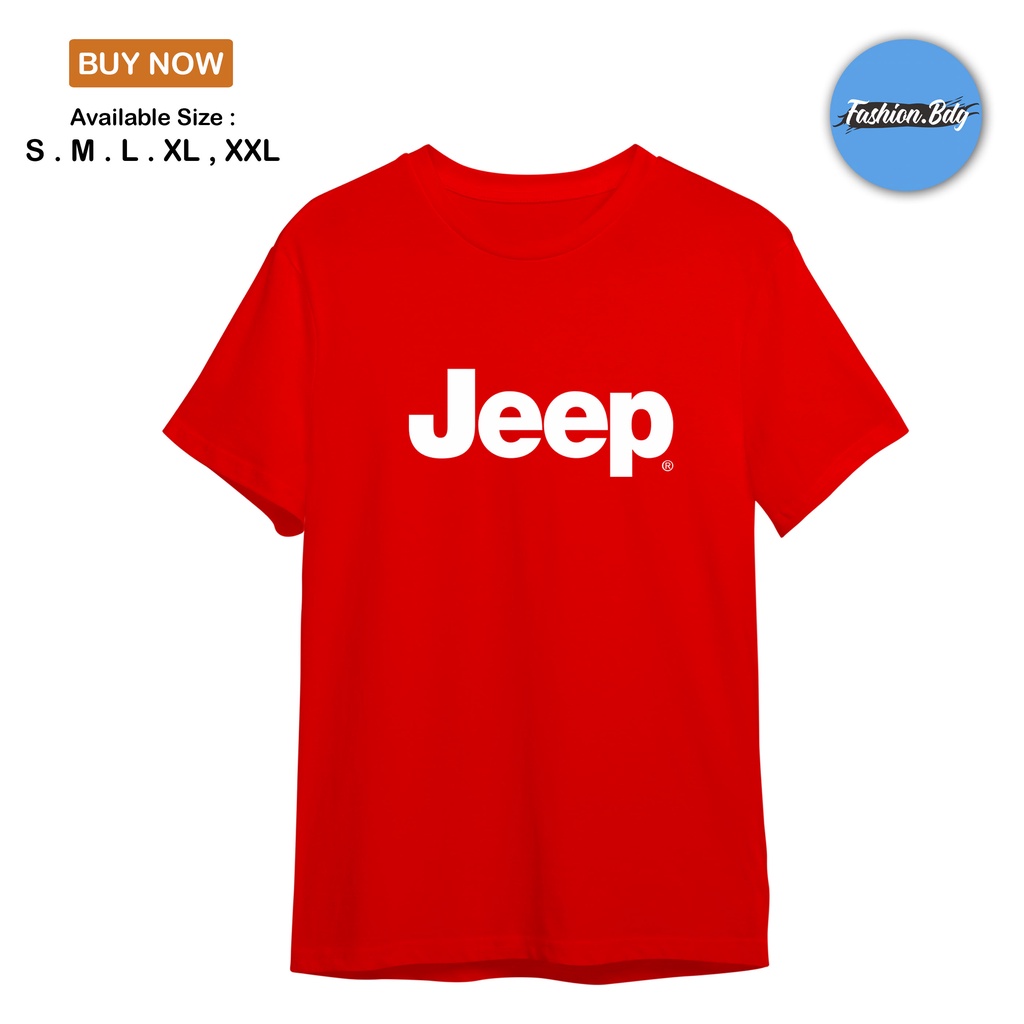 BAJU KAOS PRIA PENDEK BAJU JEEP KATUN TERLARIS