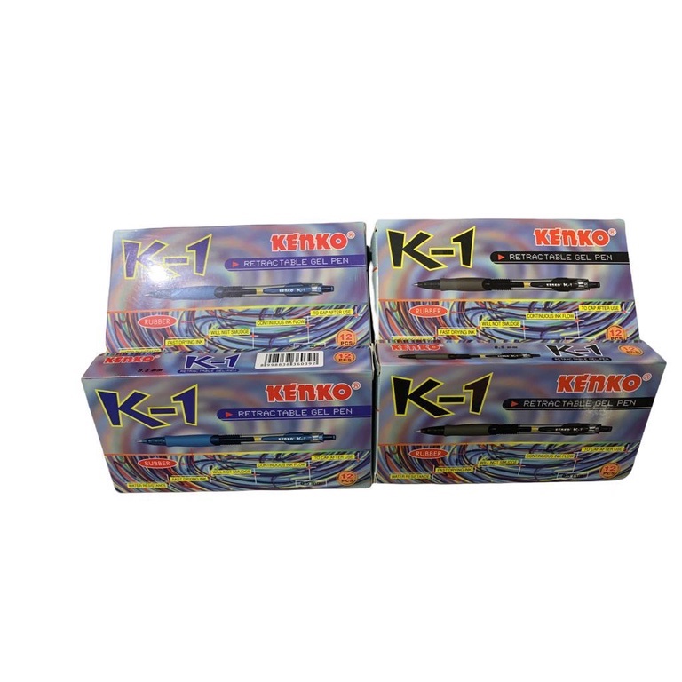 

Pena KENKO K-1 GEL PEN(HITAM DAN BIRU)PER PAK(12 pcs)