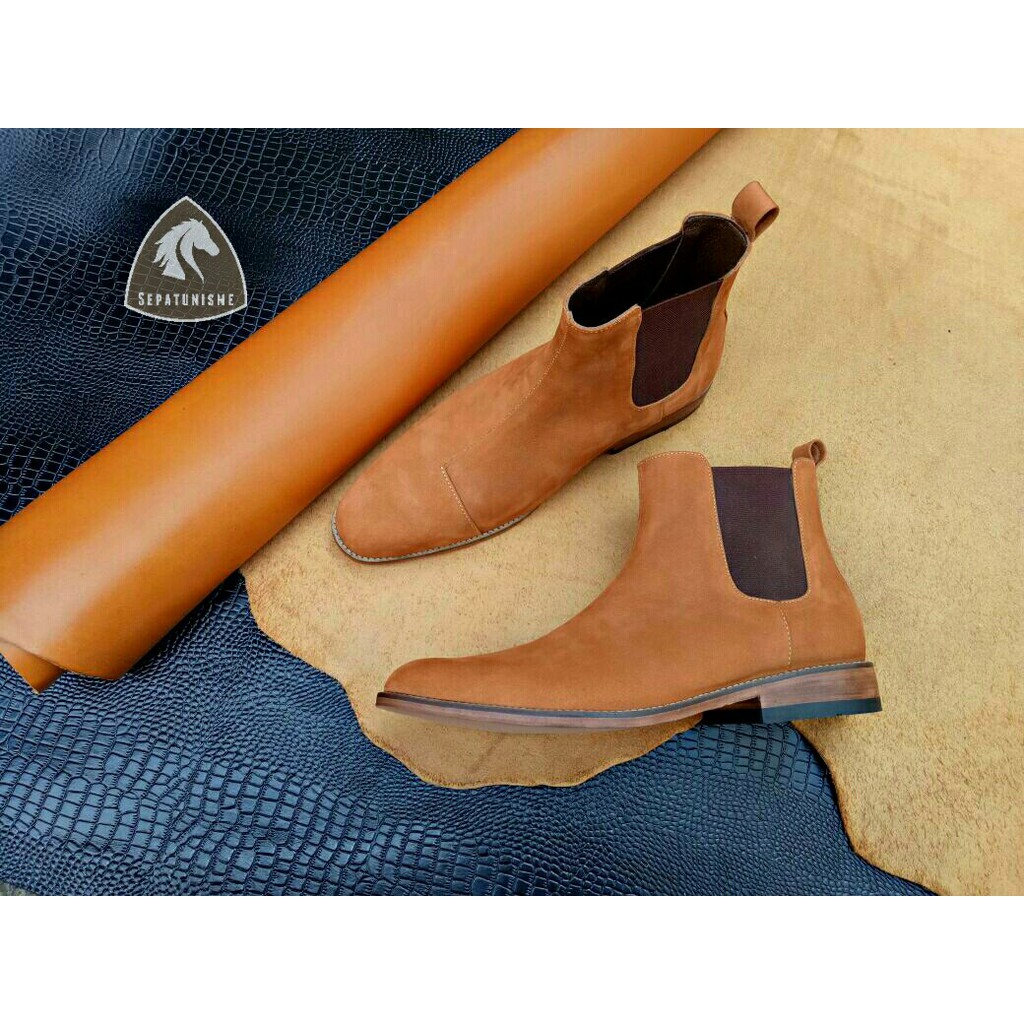 Sepatu Boots Kulit Asli Sepatunisme Sepatu Boots Casual Boots Klasik Sepatu Boots Kulit