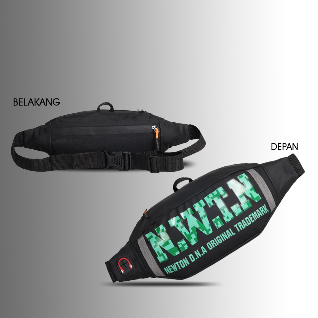 VIZCOOL - Tas Waistbag Pria Veil/Tas Pinggang Pria/Tas Selempang Pria/Tas Fashion Pria/Tas Promo