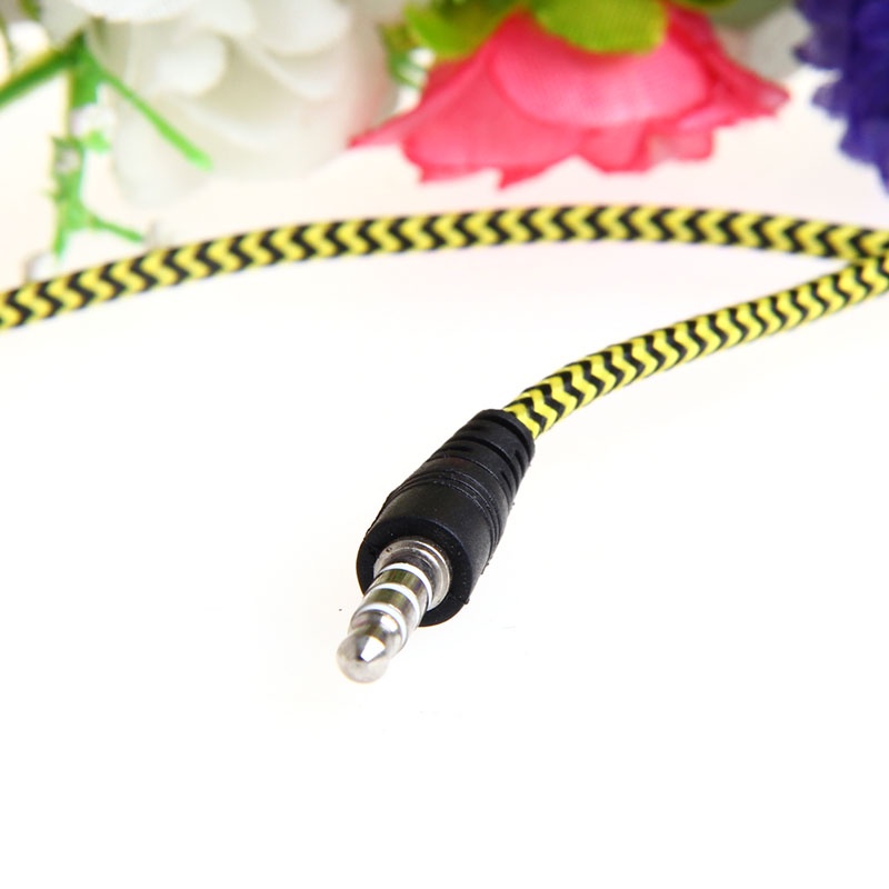 Zzz Earphone Headphone In-Ear 3.5mm Dengan Mic Braided Headset Untuk Telepon New