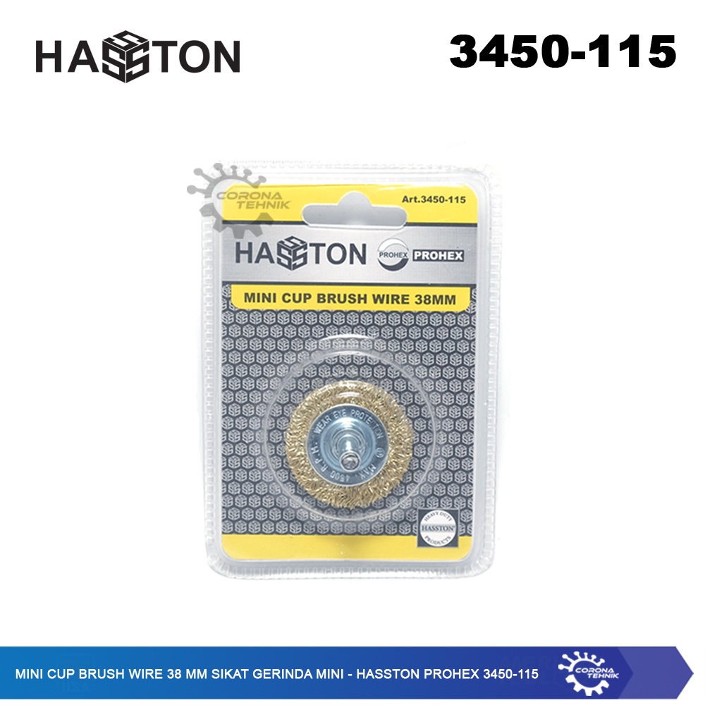 Hasston Prohex 3450-115 - Mini Cup Brush Wire 38 mm Sikat Gerinda Mini