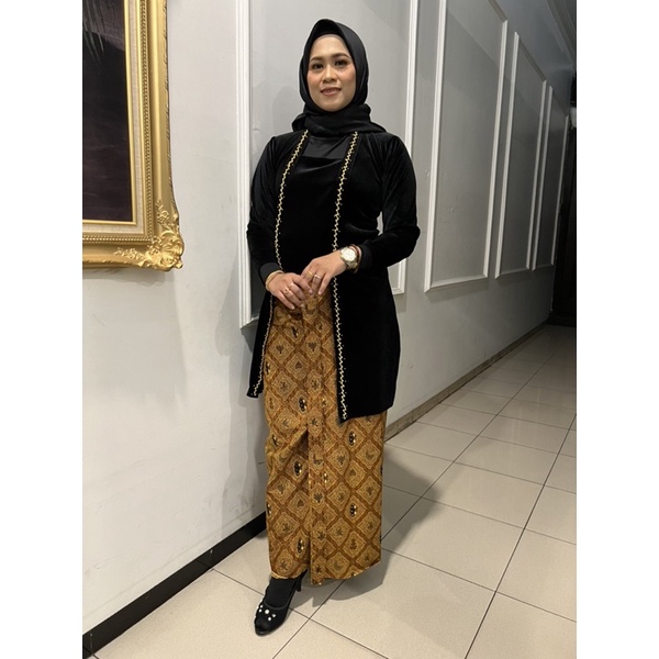 kebaya Kutubaru parel/kebaya bludru