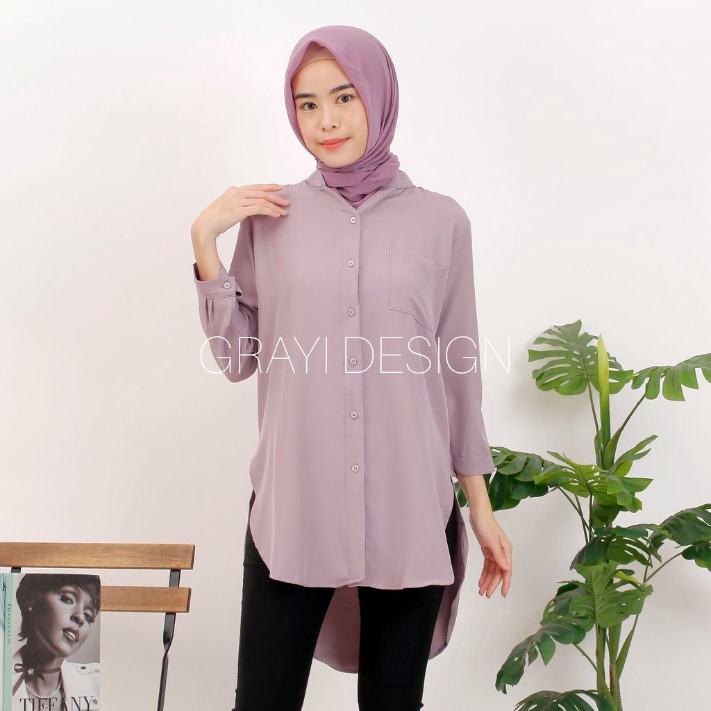 KEMEJA TUNIK WANITA / KEMEJA WANITA / ATASAN BOYFIE / ATASAN KEMEJA WANITA / ATASAN KEMEJA WANITA / 