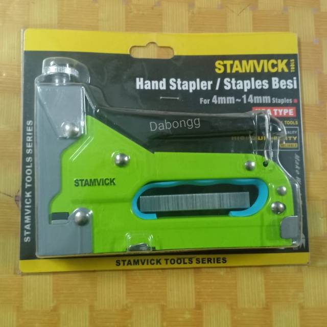 

Stepler Tembak Stamvick/ Hand Stapler Tembak Gun Tacker/ Staples Tembak/ Steples Tembak/ Staple Gun