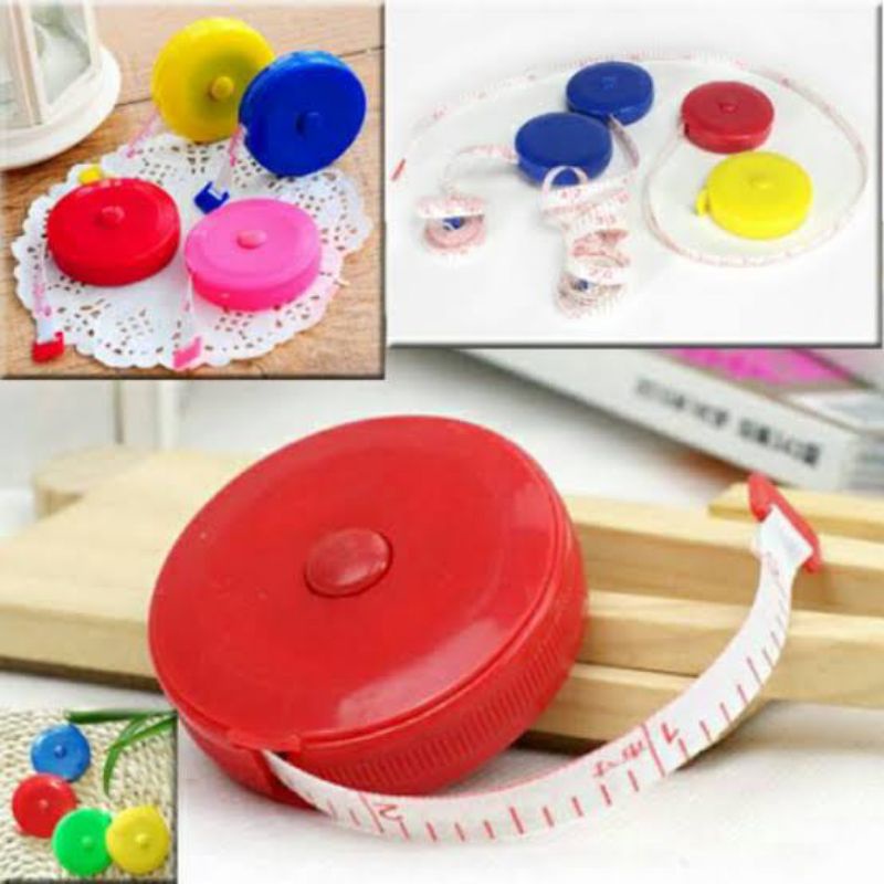 

Meteran Gulung Roll Otomatis Pengukur Lingkar Perut Putar 150cm Mini 150