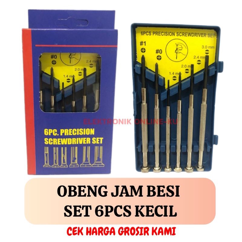 OBENG JAM SET KECIL 6PCS