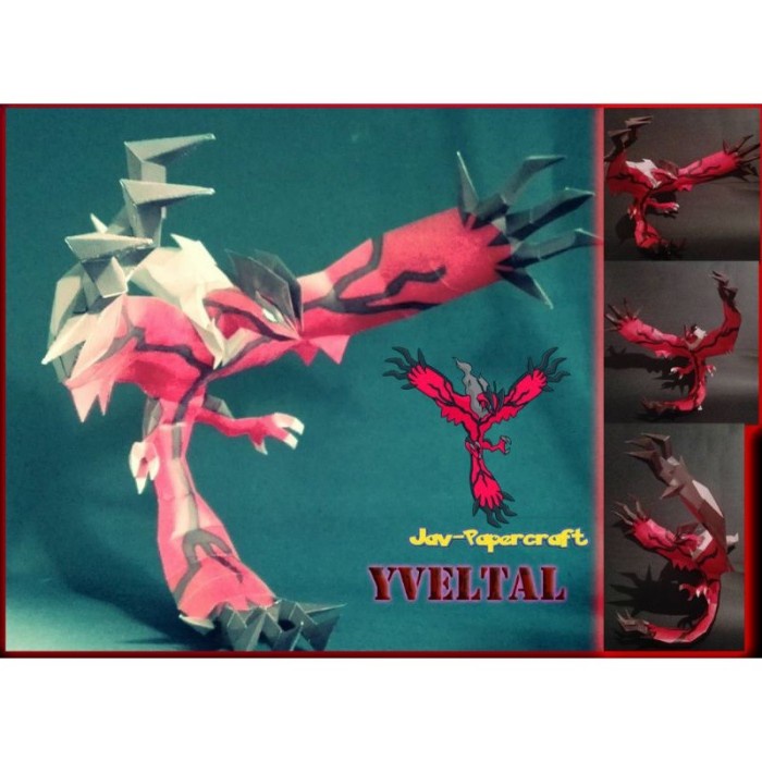 Pokemon Yveltal v2 papercraft