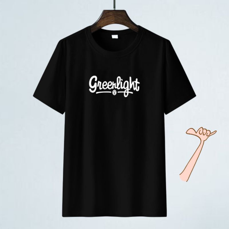 KAOS PRIA DEWASA GREEN LIGHT SABLON DIGITAL