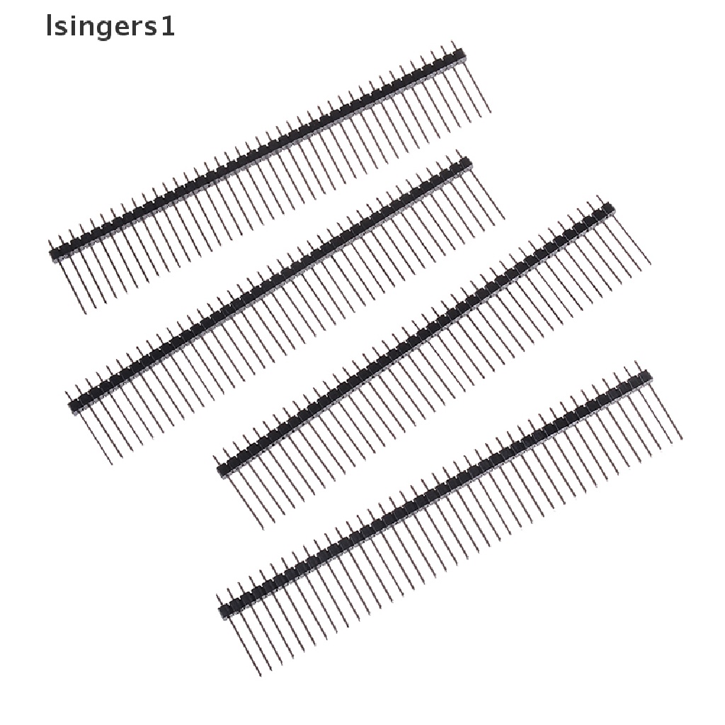 (lsingers1) 10pcs header pin Satu Baris 1x40 40 pin 2.54mm 1x40 Tinggi Panjang