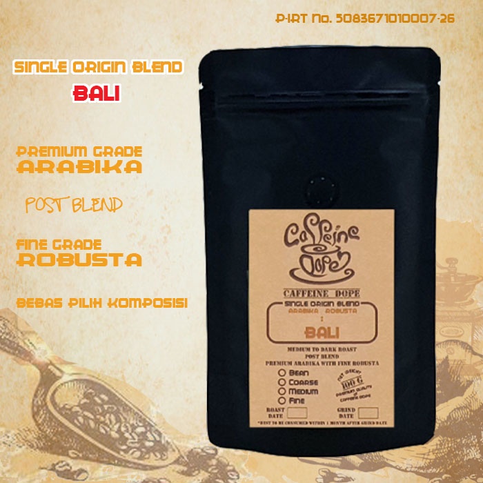 

Kopi Single Origin Blend Bali 100 Gr - Bean/Biji & Ground/Bubuk