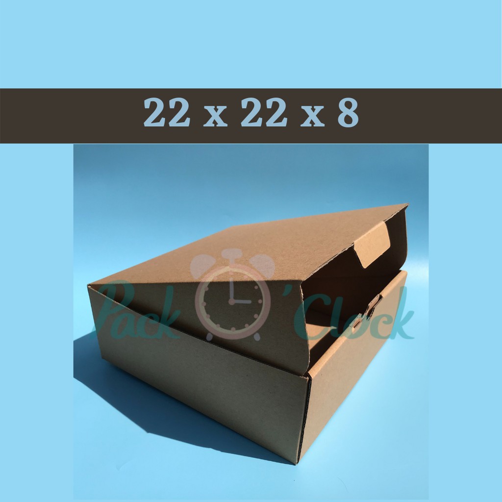 

5 PCS Kardus / Karton Box Die Cut Uk. 22 x 22 x 8 cm