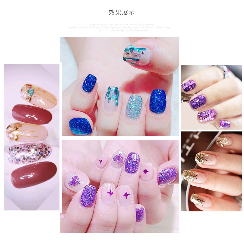 MSY 48warna Glitter mix size gliter nailart nail art swarovski acc hologram glitter pearl nail