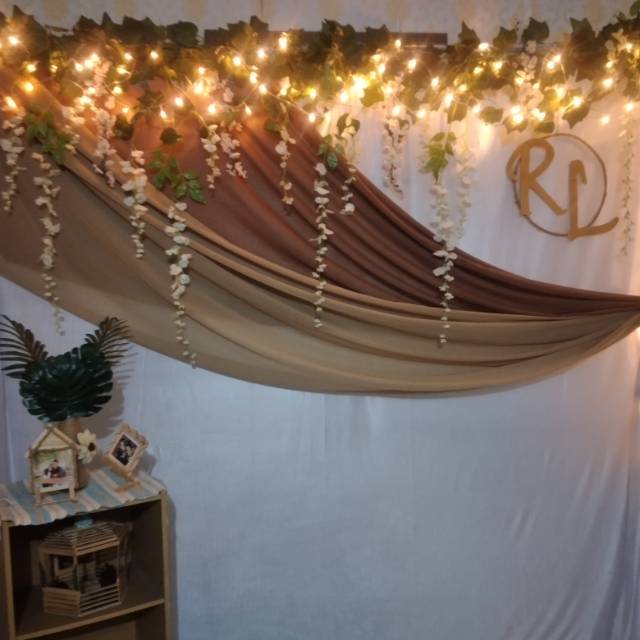 Jual dan Sewa Backdrop Lamaran Dekorasi Lamaran