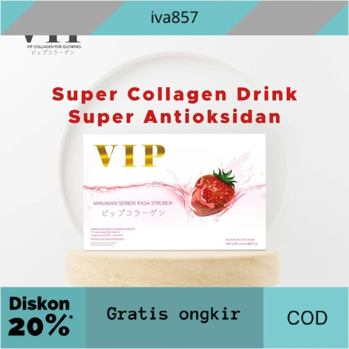 

PROMO VIP Collagen Drink - Suplemen Pemutih kulit BPOM - Collagen Tripeptide GRATIS ONGKIR