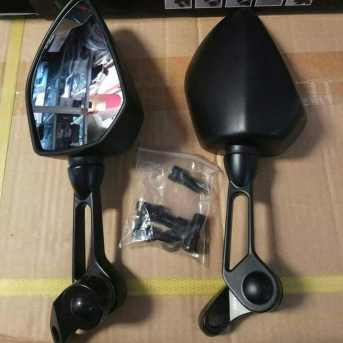 Spion Sepion Tomok Ducati Universal Semua Motor Spion Jumbo Tomok Ducati Hitam Variasi Motor