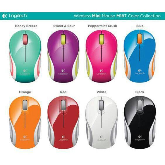 LOGITECH WIRELESS MOUSE M187 ORIGINAL 100% / MOUSE WIRELESS M 187