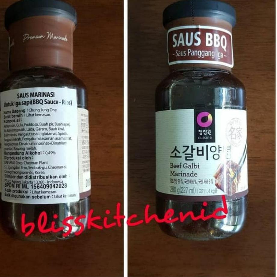 

limited Edition✔️Bumbu Marinade Beef Short Ribs Galbi / Kalbi Sauce Chung Jung One 280gr|SQ3