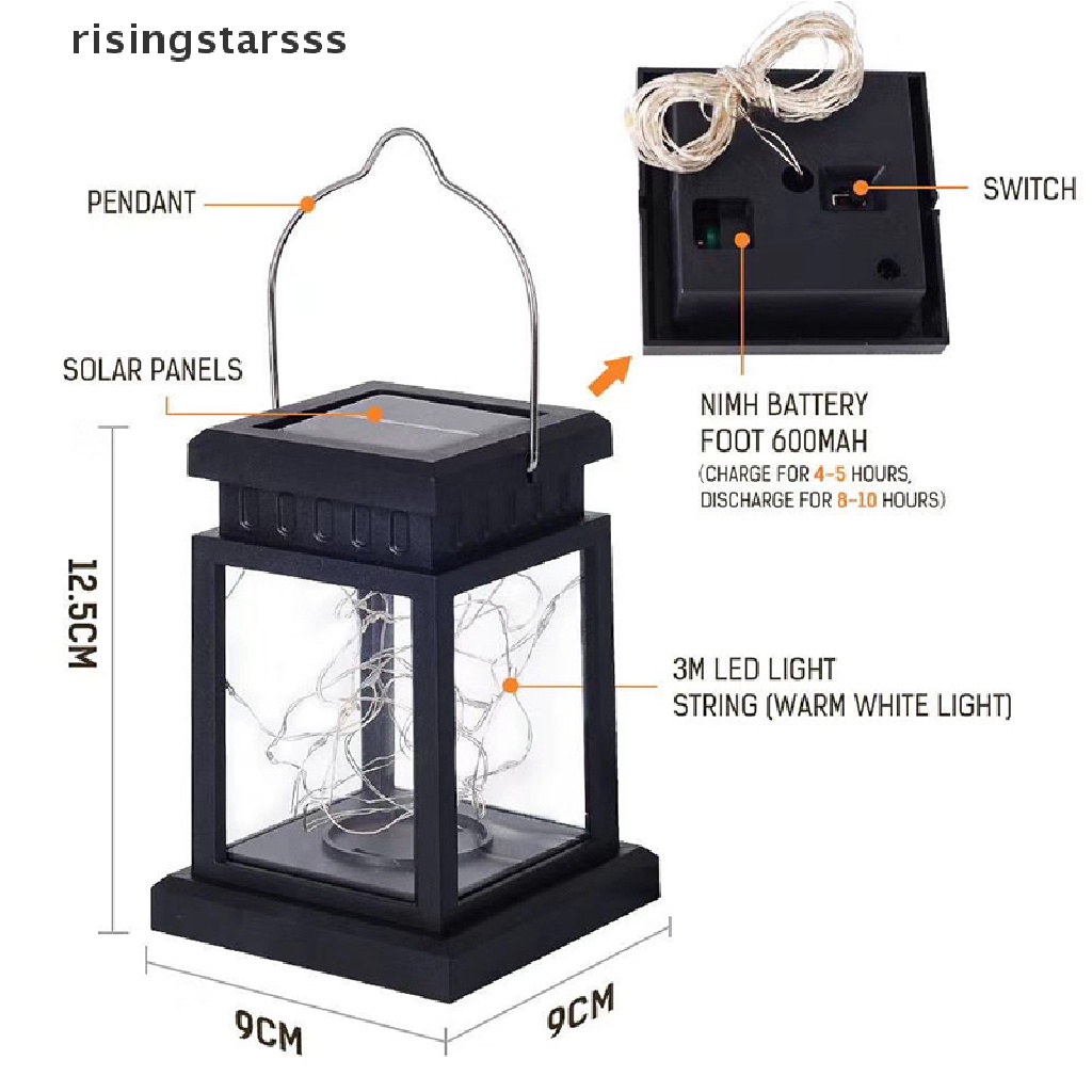 RSID Span-new Solar Powered LED Outdoor twinkle Candle Lantern Outdoor Lamp Home Garden Light Jelly