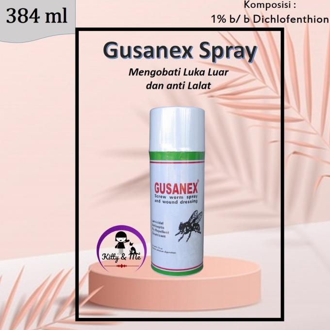 Gusanex Spray Obat Semprot Perawatan Luka Hewan Ternak Sapi Kambing