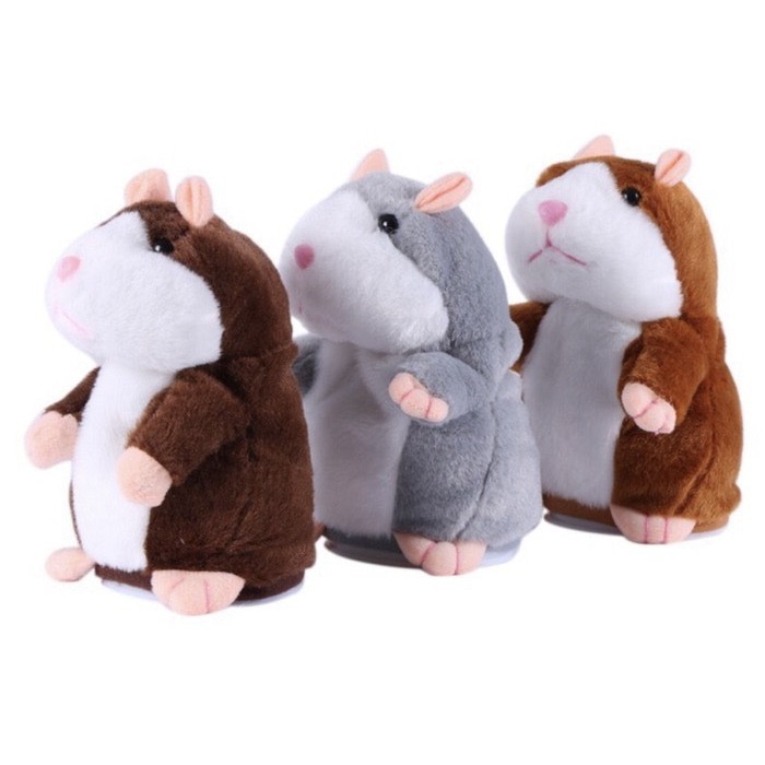 BONEKA HAMSTER LUCU BISA BICARA / TALKING HAMSTER / MAINAN ANAK BAYI / TALKING TOM