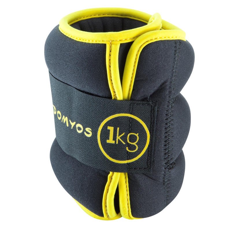 DOMYOS Pemberat Tangan dan Kaki Pilates Gym Fitness Isi 2 Twin Pack Berat 1 kg