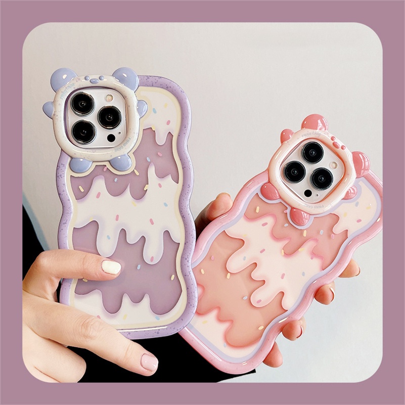 Soft Case Motif Es Krim Untuk iPhone 14 13 12 11 Pro Max X Xr Xs Max 7 8 6 6s Plus