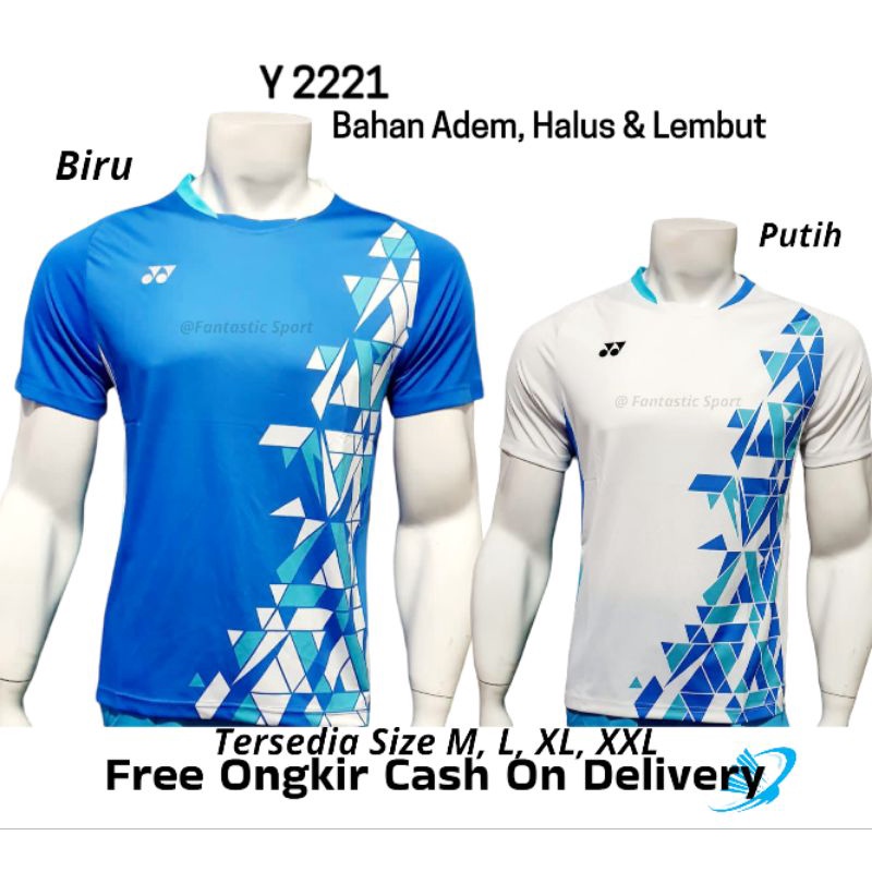 [COD] PUSAT BAJU BADMINTON YONEX PRIA KAOS BULUTANGKIS FAJAR RIAN Y 2221 GRADE ORI IMPORT ATASAN OLA