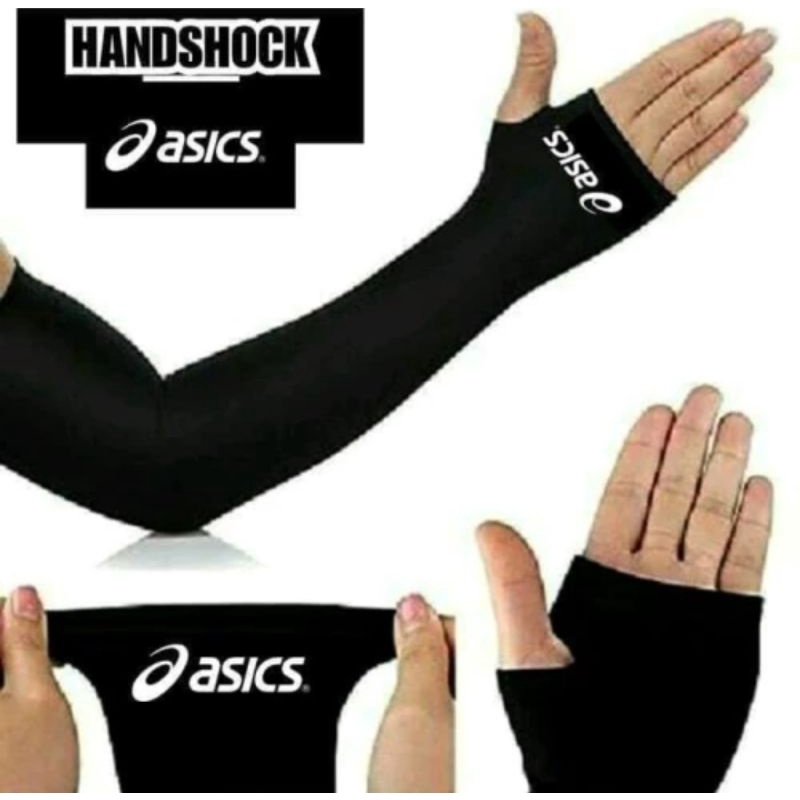 Handsock sport isi 2pcs arm sleeve hand sock sarung tangan deker murah lebay armsleeve stoking tangan stocking sport manset tangan muslimah paket murah isi 2 pcs skin deker olahraga pelindung lengan long elbow suport-asics