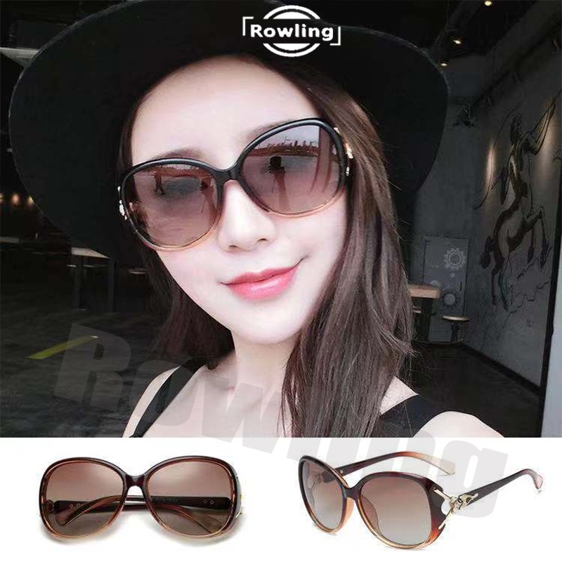 Rowling(ka-64)Sunglasses Kacamata Hitam Motif Owl di Bingkai Women Sunglasses New Import Kacamata Fashion