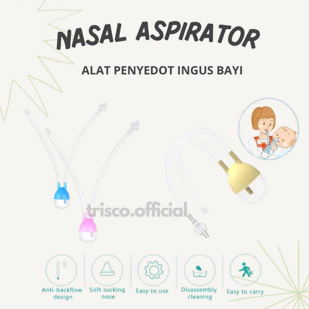 NASAL ASPIRATOR ALAT SEDOT INGUS BAYI DAN ANAK SILIKON