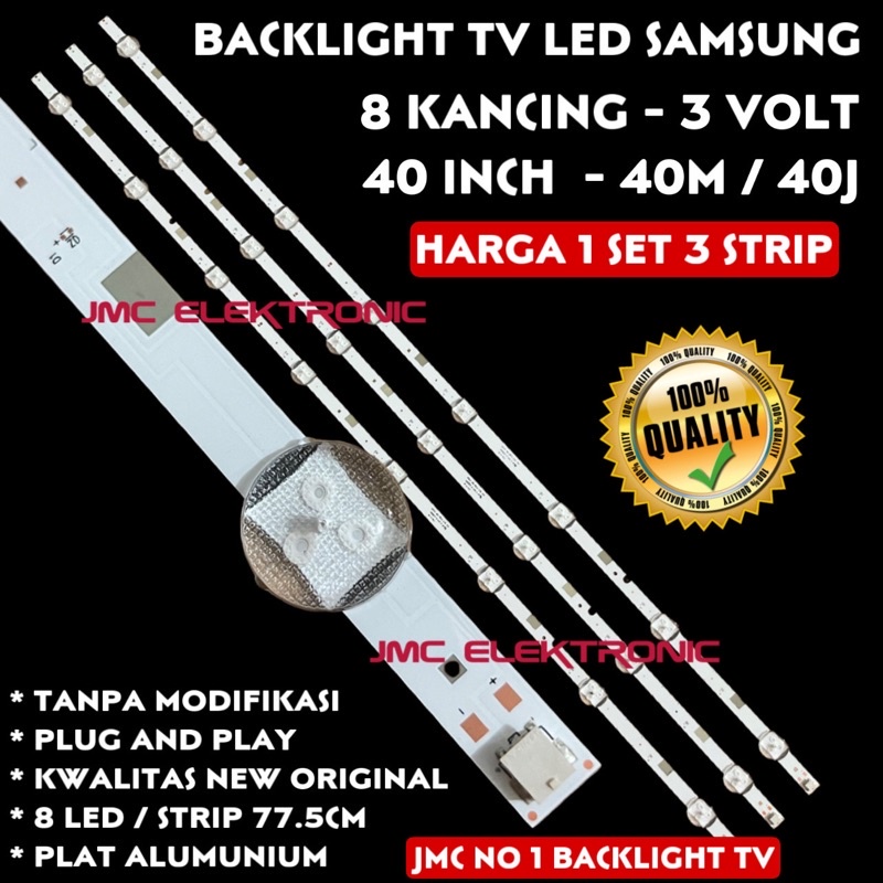 BACKLIGHT TV SAMSUNG UA40J5000 UA40J5202 UA40J5200 UA40M5000 UA 40J5000 40J5202 40J5200 LAMPU BL 40 