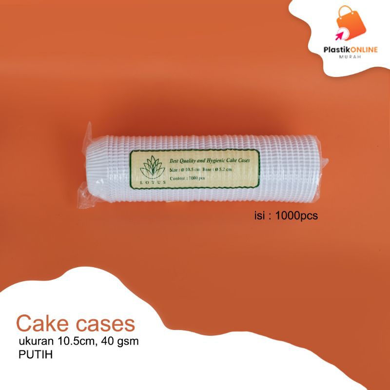 

Cake cases Lotus 10.5 cm white | Cup cake | Baking