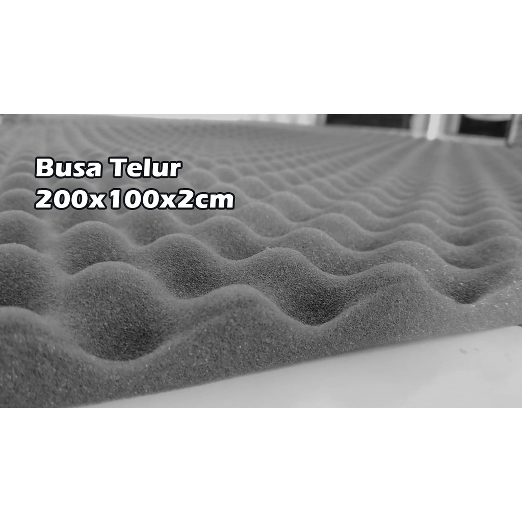 Busa Peredam Suara Telur - Busa Telur Murah 200x100x2cm - Egg Foam Acoustik Musik