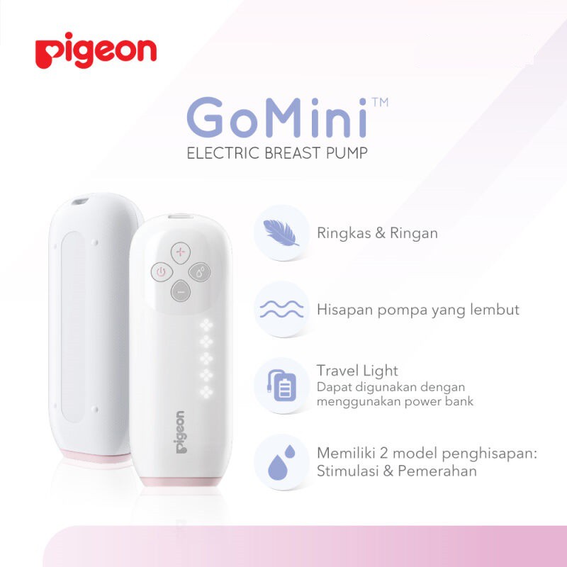 Pigeon Breast Pump Go Mini Double Pump | BreastPump Pompa ASI Elektrik ASOKA