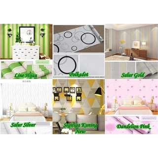 Wallpaper Dinding 45 CM x 10 M Bata  Putih Bata  Abu 3D Grey 