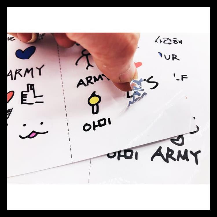 

Hot Product Bts Bt21 Stickers Transparent Stickers Luggage Stickers Transparent Keren