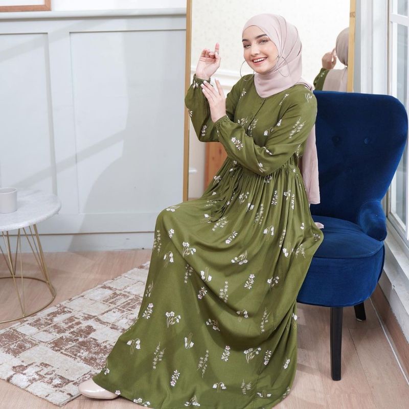 TERMURAH MAHIRA DRESS HUSNA SERUT MAXY