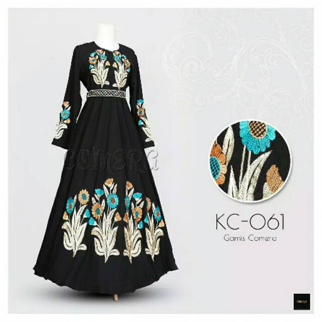 Gamis Comera Jetblack Bordir